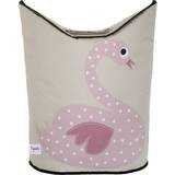 3 Sprouts Pink Opbevaring 3 Sprouts Swan Laundry Hamper