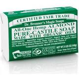 Dr. Bronners Tør hud Shower Gel Dr. Bronners Pure-Castile Almond Bar Soap 140g