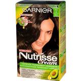 Garnier Udglattende Hårfarver & Farvebehandlinger Garnier Nutrisse Cream #4 Brown 140ml