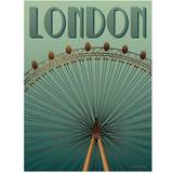 Vissevasse London Eye Plakat 30x40cm