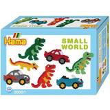 Tilbehør til babydukker Legetøj Hama Midi Small World Dinosaur & Cars Set 3502