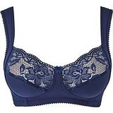 50 BH'er Miss Mary Lovely Lace Non-Wired Bra - Dark Blue