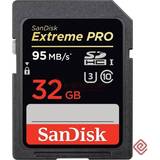 32 GB - SDXC Hukommelseskort & USB Stik SanDisk Extreme Pro SDHC UHS-I U3 95MB/s 32GB
