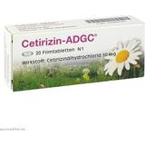 KSK-Pharma Vertriebs AG Astma & Allergi Håndkøbsmedicin Cetirizin-ADGC 20 stk Tablet
