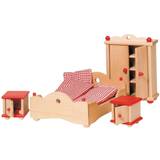 Goki Trælegetøj Dukker & Dukkehus Goki Furniture for Flexible Puppets Bedroom 51954