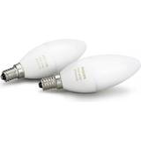 Philips hue white ambiance e14 Philips Hue White Ambiance Candle LED Lamp 6W E14 2 Pack