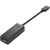 HP USB-kabel Kabler HP USB-C - Displayport M-F 0.2m
