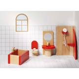 Dukkehusmøbler Dukker & Dukkehus Goki Furniture for Flexible Puppets Bathroom Basic 51717