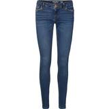 26 - Dame - Lav talje Bukser & Shorts Noisy May Eve Lw Skinny Fit Jeans - Blue/Dark Blue Denim