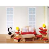 Dukkehusmøbler Dukker & Dukkehus Goki Furniture for Flexible Puppets Living Room Basic 51716