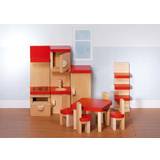 Dukkehusmøbler Dukker & Dukkehus Goki Furniture for Flexible Puppets Kitchen Basic 51718
