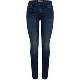 26 - Dame - Normal talje Bukser & Shorts Only Carmen Reg Skinny Fit Jeans - Blue/Dark Blue Denim