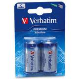 Verbatim Sort Batterier & Opladere Verbatim C Alkaline 2-pack