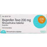 Ibuprofen - Smerter & Feber Håndkøbsmedicin Ibuprofen Teva 200mg 20 stk Tablet