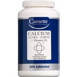 Kalcium Fedtsyrer Camette Calcium Ultra Forte + Vitamin D3 200 stk