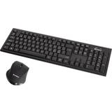 Trådløs mus og keyboard Sandberg DesktopSet Keyboard and mouse set Wireless (Norwegian)