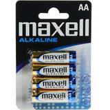 Maxell Batterier - Engangsbatterier Batterier & Opladere Maxell AA Alkaline Blister 4-pack