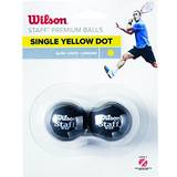 Wilson Squashbolde Wilson Staff Single Yellow Dot 2-pack