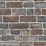 Retro Tapeter Rasch Brown & Gray Brick (217339)