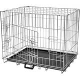 vidaXL Foldable Dog Cage M 55x61cm