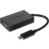 Lenovo Han – Hun - Kabeladaptere Kabler Lenovo USB C - VGA Adapter M-F