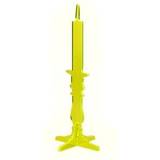 Acryl - Gul Lysestager, Lys & Dufte Neon Living Candelabra Lysestage 31cm