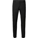 Habitbukser - Herre Selected Slim Fit Suit Trousers - Black