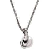 Perle halskæde Skagen Agnethe Necklace - Silver/Pearl/Transparent