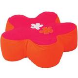 Blomster - Orange Siddemøbler HoppeKids Flower Power Sitting Sack