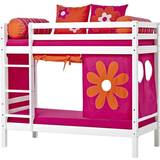 Blomster - Orange Tekstiler HoppeKids Flower Power Curtain for Halfhigh Bed 90x200cm