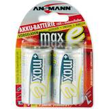 Batterier - Genopladelige standardbatterier - NiMH Batterier & Opladere Ansmann NiMH Mono D 8500mAh MaxE 2-pack