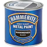 Maling på tilbud Hammerite Direct to Rust Hammered Effect Metalmaling Sort 0.25L