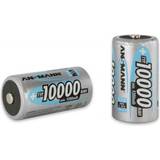 Genopladelige batterier d Ansmann NiMH Mono D 10000mAh 2-pack