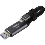 64 GB - Apple Lightning USB Stik PNY Duo-Link 64GB USB 3.0 Type-A/Apple Lightning