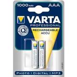 AAA (LR03) Batterier & Opladere Varta Accu AAA 1000mAh 2-pack