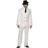 Tyve & Banditter Kostumer Smiffys Fever Gangster Costume White