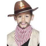Orange Hovedbeklædninger Smiffys Cowboy Hat With Sheriff Badge