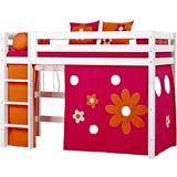 Blomster - Orange Tekstiler HoppeKids Flower Power Curtain for Midhigh Bed 90x200cm
