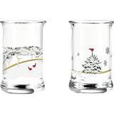 Glas - Hvid Holmegaard Christmas Snapseglas 3cl 2stk