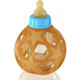 Naturgummi - Orange Sutteflasker & Service Hevea 2-in-1 Baby Glass Bottle with Star Ball 120ml