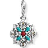 Alessi Smykker Alessi Ethnic Lotus Flower Charm - Silver/Multicolour
