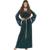 Middelalderen Dragter & Tøj Kostumer Smiffys Grøn Middelalder Lady Plussize Kostume