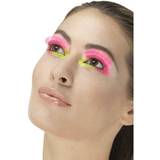Kunstige øjenvipper Makeup Smiffys 80'er Party Vipper Pink