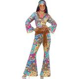 60'erne Udklædningstøj Smiffys Hippy Flower Power Costume Multi-Coloured