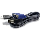 1,1 Kabler Trendnet USB A - 2xVGA 1.8m