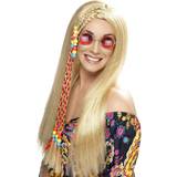 Hippies Lange parykker Kostumer Smiffys Hippie Paryk Blond