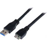 Nikkel - USB A-USB Micro-B - USB-kabel Kabler StarTech SuperSpeed USB A-USB Micro-B 3.0 1m
