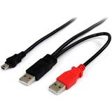 2.0 - Rød - USB-kabel Kabler StarTech 2USB A-USB B 1.8m