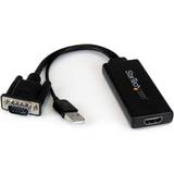 PVC - USB A Kabler StarTech HDMI-VGA/USB A M-F 0.3m