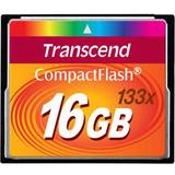 Transcend Hukommelseskort & USB Stik Transcend Compact Flash 16GB (133x)